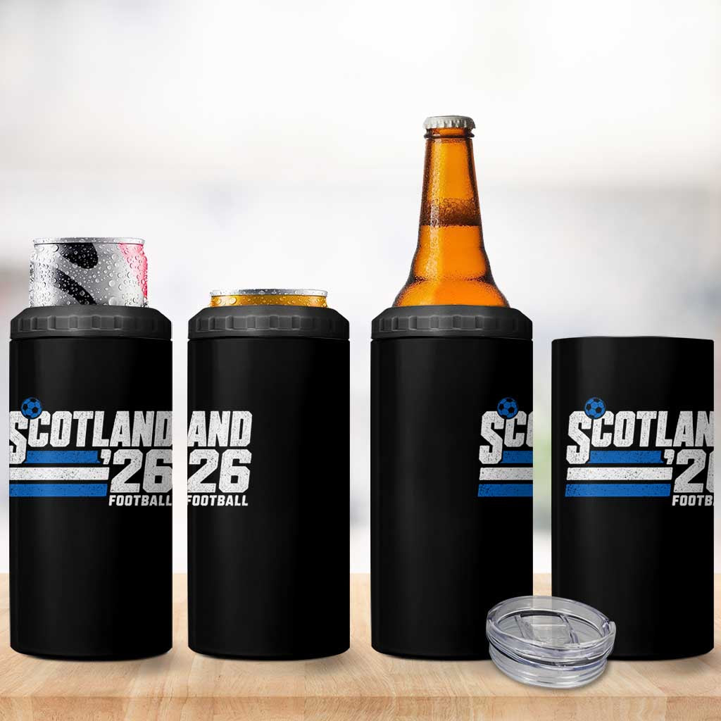 Scotland Football Fan 4 in 1 Can Cooler Tumbler Scottish Soccer Supporter Scottish Flag 2026