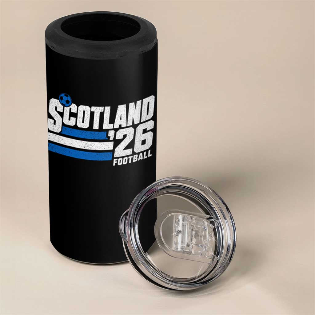 Scotland Football Fan 4 in 1 Can Cooler Tumbler Scottish Soccer Supporter Scottish Flag 2026