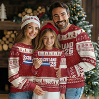 Scotland Football Fan Ugly Christmas Sweater Scottish Soccer Supporter Scottish Flag 2026