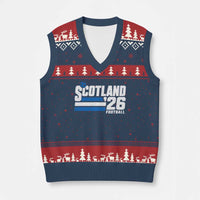 Scotland Football Fan V-Neck Knit Sweater Vest Scottish Soccer Supporter Scottish Flag 2026