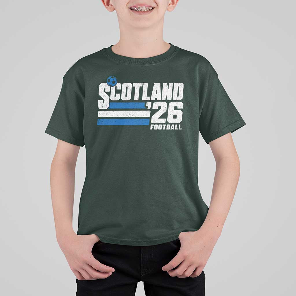 Scotland Football Fan T Shirt For Kid Scottish Soccer Supporter Scottish Flag 2026