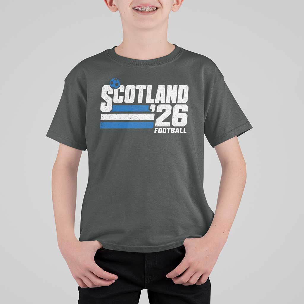 Scotland Football Fan T Shirt For Kid Scottish Soccer Supporter Scottish Flag 2026