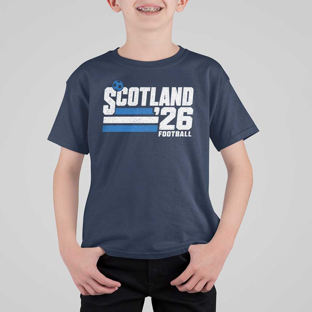 Scotland Football Fan T Shirt For Kid Scottish Soccer Supporter Scottish Flag 2026