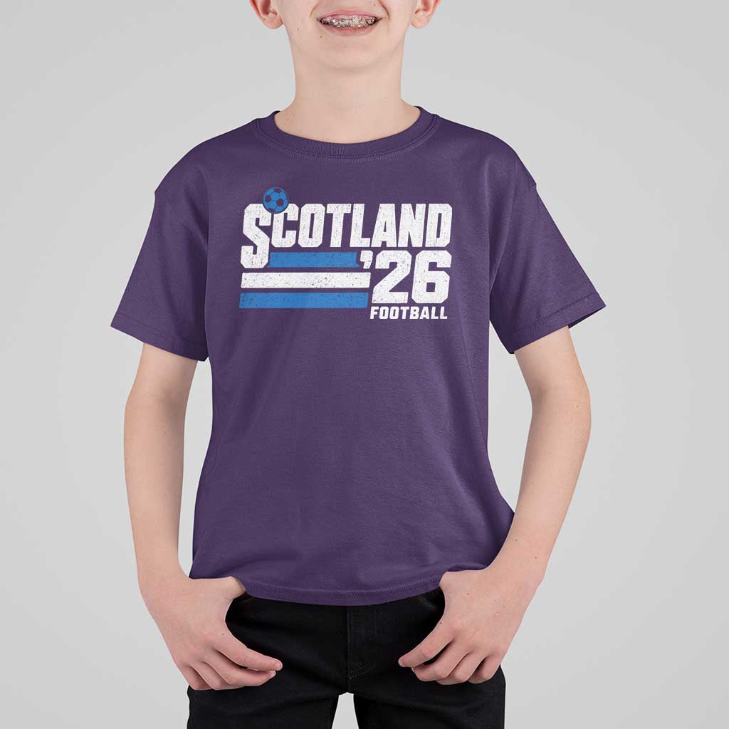 Scotland Football Fan T Shirt For Kid Scottish Soccer Supporter Scottish Flag 2026