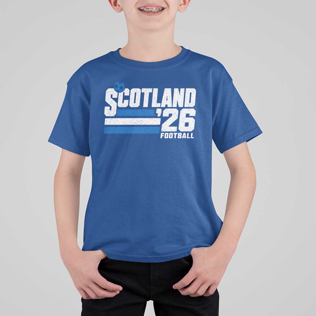 Scotland Football Fan T Shirt For Kid Scottish Soccer Supporter Scottish Flag 2026