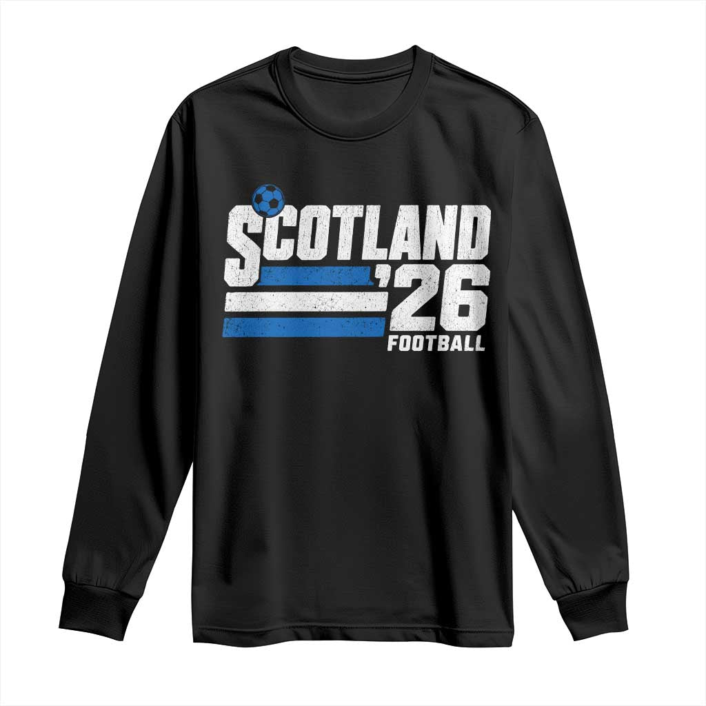 Scotland Football Fan Long Sleeve Shirt Scottish Soccer Supporter Scottish Flag 2026