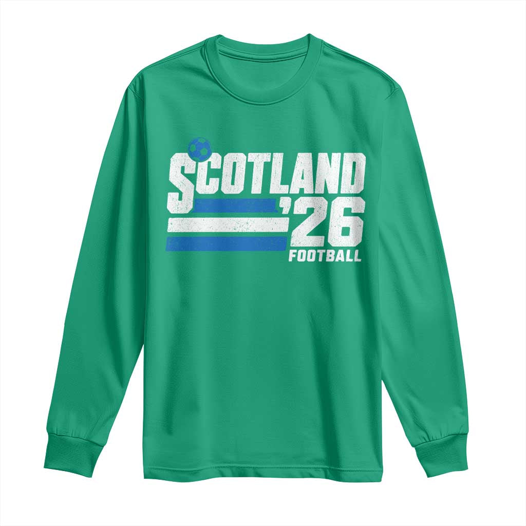 Scotland Football Fan Long Sleeve Shirt Scottish Soccer Supporter Scottish Flag 2026