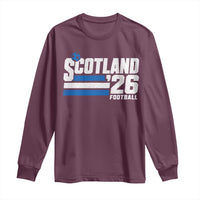 Scotland Football Fan Long Sleeve Shirt Scottish Soccer Supporter Scottish Flag 2026