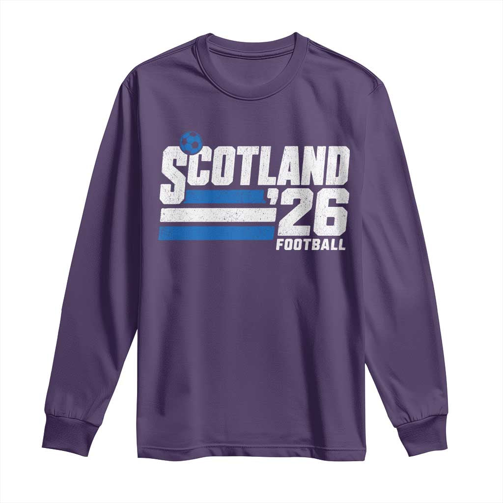 Scotland Football Fan Long Sleeve Shirt Scottish Soccer Supporter Scottish Flag 2026