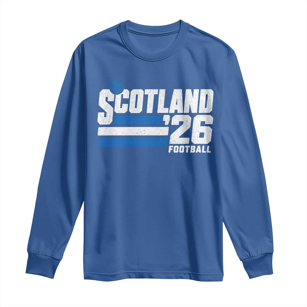 Scotland Football Fan Long Sleeve Shirt Scottish Soccer Supporter Scottish Flag 2026