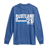 Scotland Football Fan Long Sleeve Shirt Scottish Soccer Supporter Scottish Flag 2026