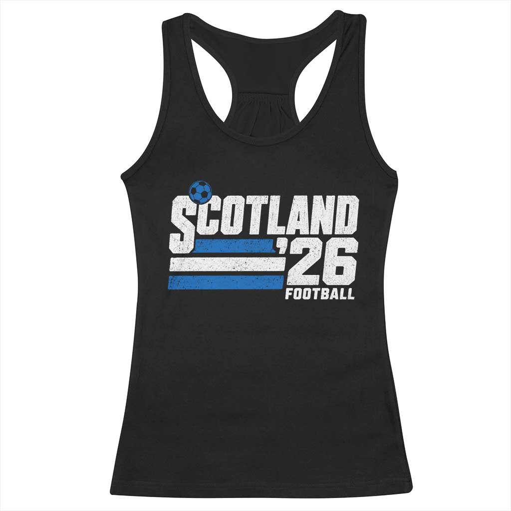 Scotland Football Fan Racerback Tank Top Scottish Soccer Supporter Scottish Flag 2026