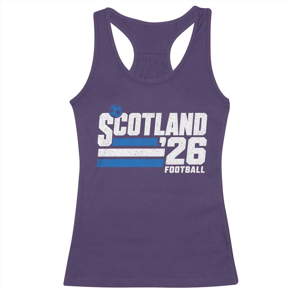Scotland Football Fan Racerback Tank Top Scottish Soccer Supporter Scottish Flag 2026