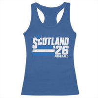 Scotland Football Fan Racerback Tank Top Scottish Soccer Supporter Scottish Flag 2026