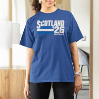 Scotland Football Fan T Shirt For Women Scottish Soccer Supporter Scottish Flag 2026
