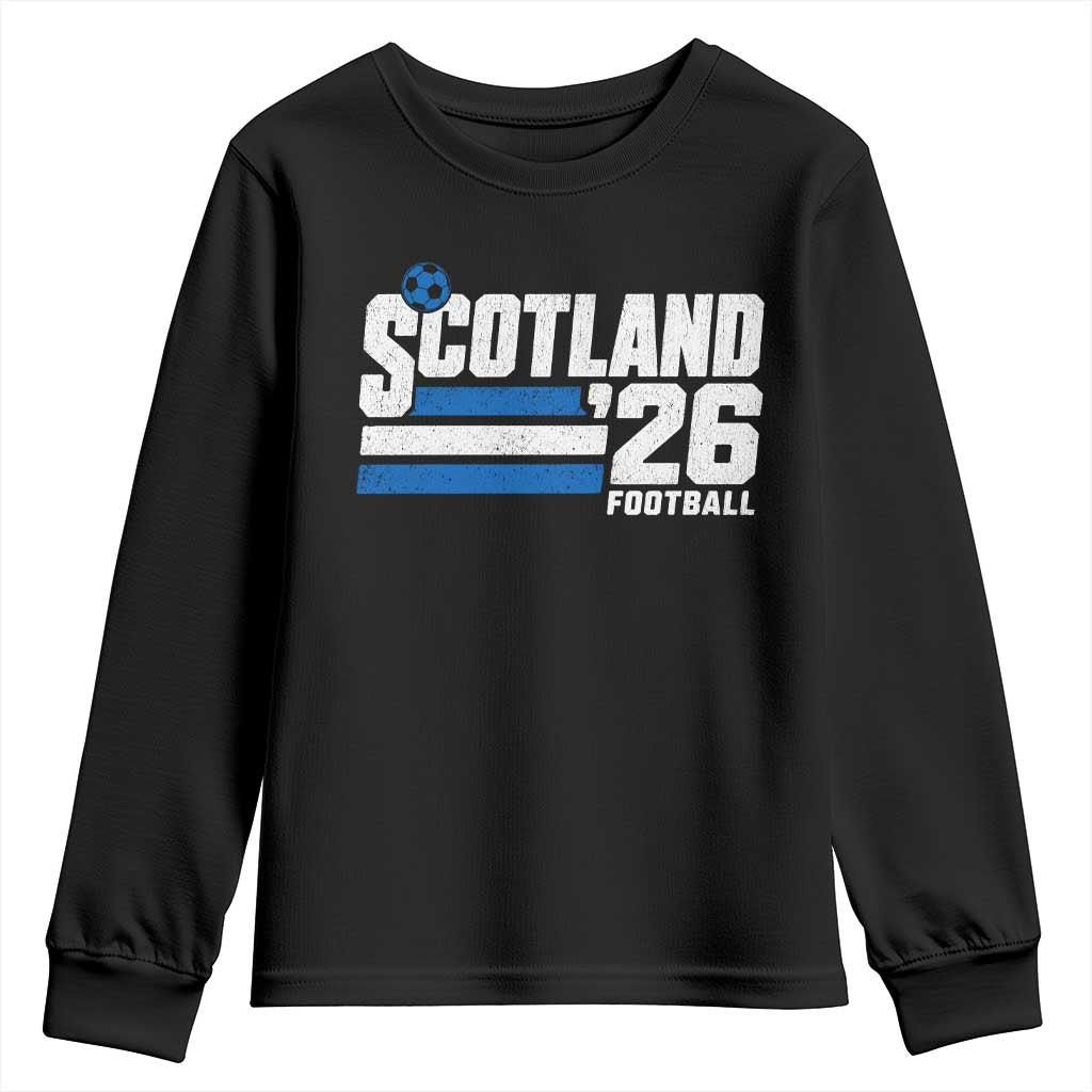 Scotland Football Fan Youth Sweatshirt Scottish Soccer Supporter Scottish Flag 2026