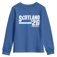 Scotland Football Fan Youth Sweatshirt Scottish Soccer Supporter Scottish Flag 2026