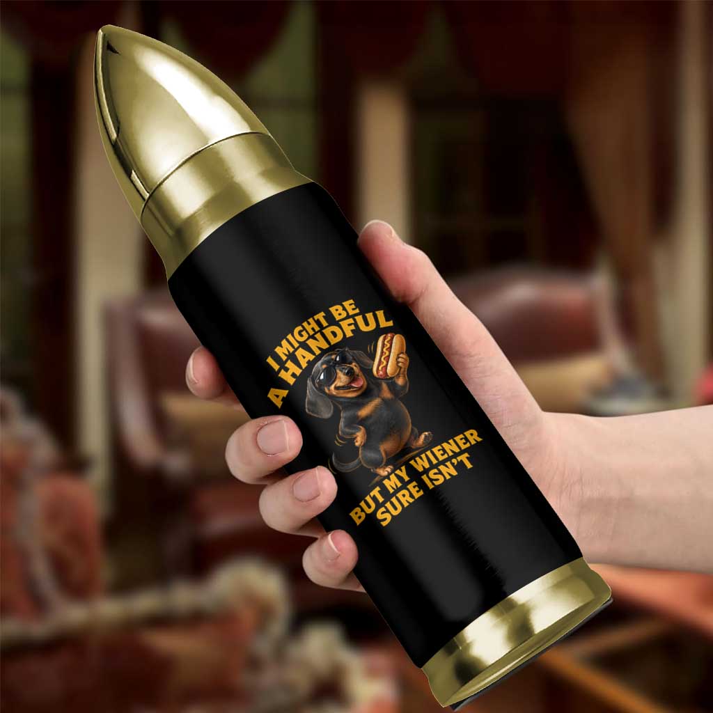 Funny Embarrassing Dachshund Bullet Tumbler Wiener Hot Dog Pun Crude Cringey Inappropriate Humor