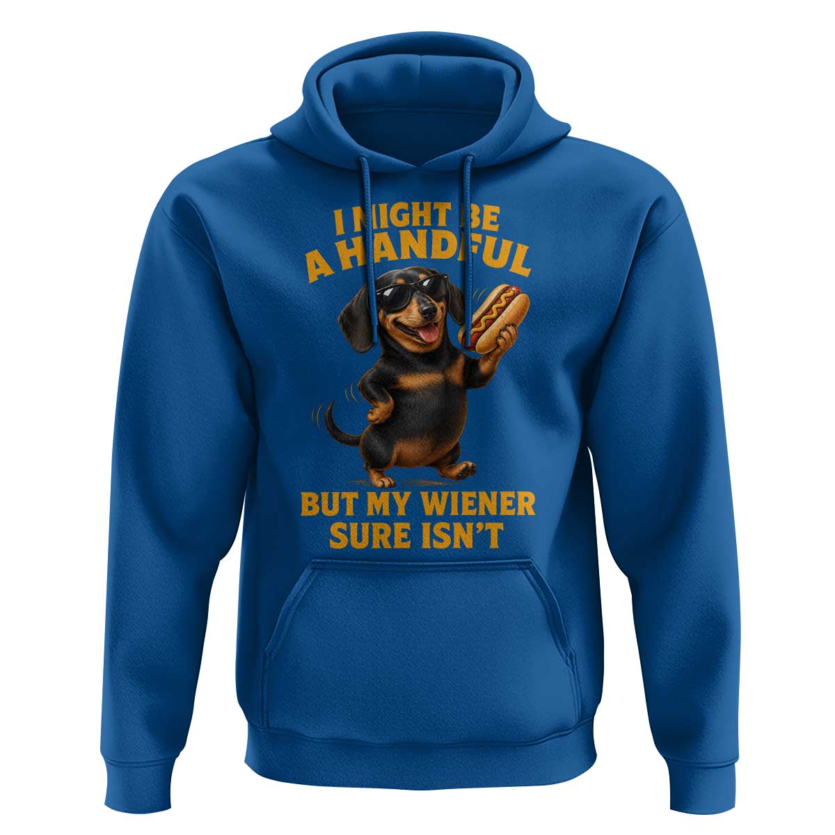 Funny Embarrassing Dachshund Hoodie Wiener Hot Dog Pun Crude Cringey Inappropriate Humor