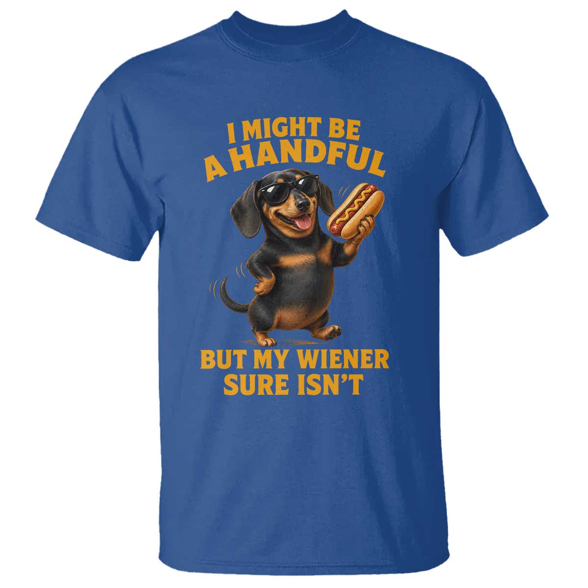 Funny Embarrassing Dachshund T Shirt Wiener Hot Dog Pun Crude Cringey Inappropriate Humor