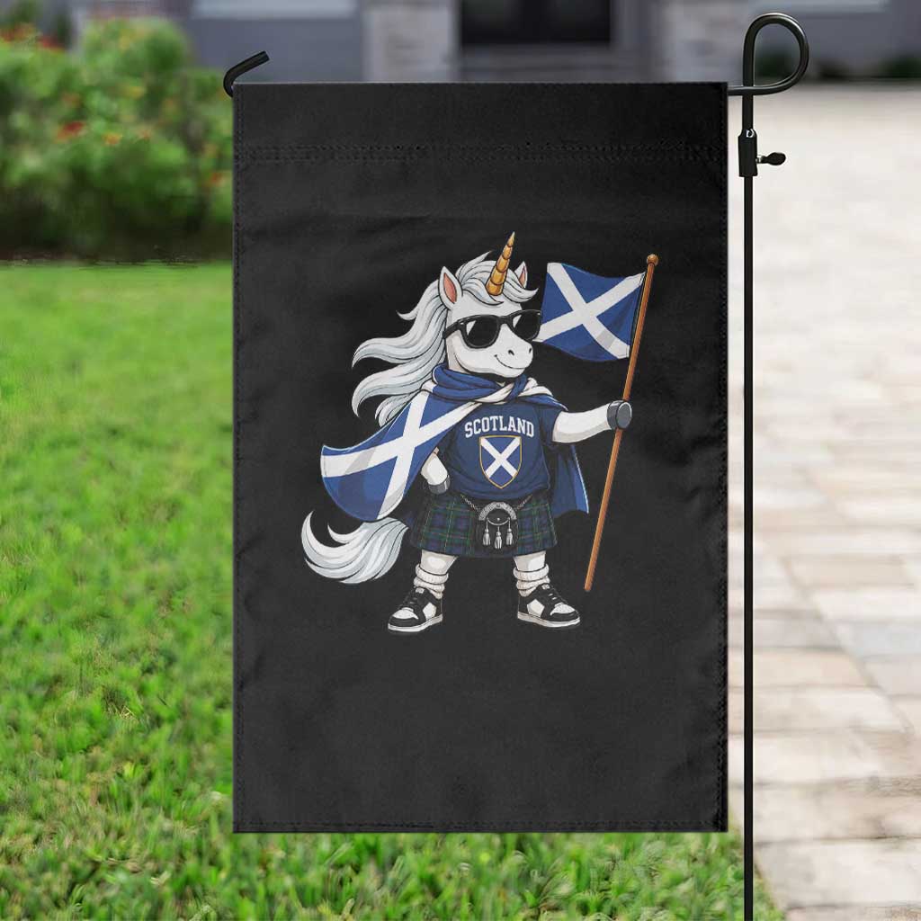 Funny Scotland Unicorn Garden Flag Cool Scottish Unicorn with Kilt Flag Scotland Pride Football Fans