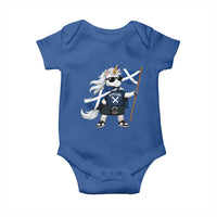 Funny Scotland Unicorn Baby Onesie Cool Scottish Unicorn with Kilt Flag Scotland Pride Football Fans