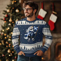Funny Scotland Unicorn Ugly Christmas Sweater Cool Scottish Unicorn with Kilt Flag Scotland Pride Football Fans