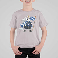 Funny Scotland Unicorn T Shirt For Kid Cool Scottish Unicorn with Kilt Flag Scotland Pride Football Fans