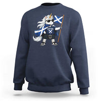 Funny Scotland Unicorn Sweatshirt Cool Scottish Unicorn with Kilt Flag Scotland Pride Football Fans