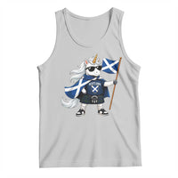 Funny Scotland Unicorn Tank Top Cool Scottish Unicorn with Kilt Flag Scotland Pride Football Fans