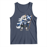 Funny Scotland Unicorn Tank Top Cool Scottish Unicorn with Kilt Flag Scotland Pride Football Fans
