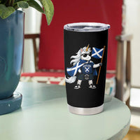 Funny Scotland Unicorn Tumbler Cup Cool Scottish Unicorn with Kilt Flag Scotland Pride Football Fans