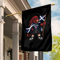 Proud Scotland Rampant Lion Garden Flag Scottish Flag Red Lion Mascot with Kilt Football Fans