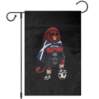 Scotland Rampant Lion Soccer Fan Garden Flag Scottish Pride Red Lion in Kilt with Sunglasses Football