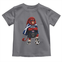 Scotland Rampant Lion Soccer Fan Toddler T Shirt Scottish Pride Red Lion in Kilt with Sunglasses Football