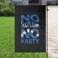 No Scotland No Party Scottish Garden Flag Retro Scottish Banner Fan Scotland Flag