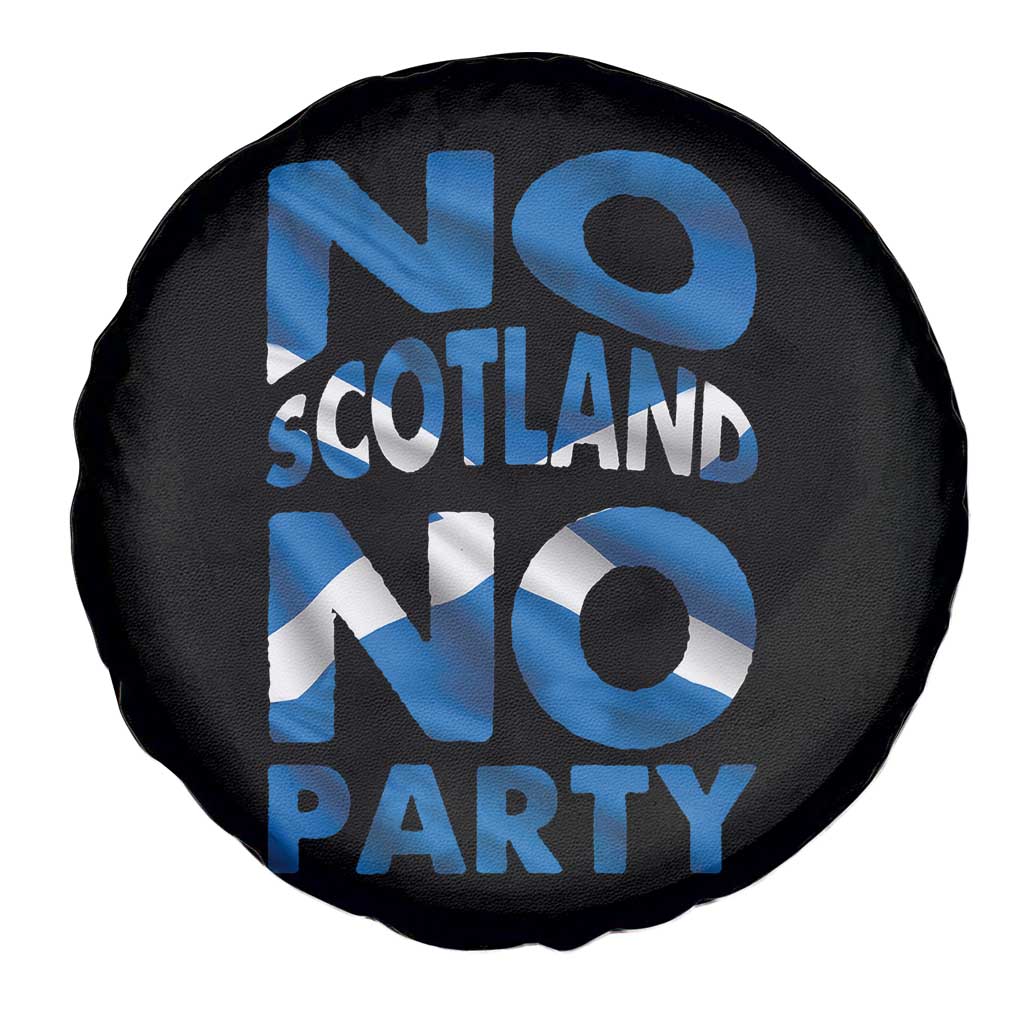 No Scotland No Party Scottish Spare Tire Cover Retro Scottish Banner Fan Scotland Flag