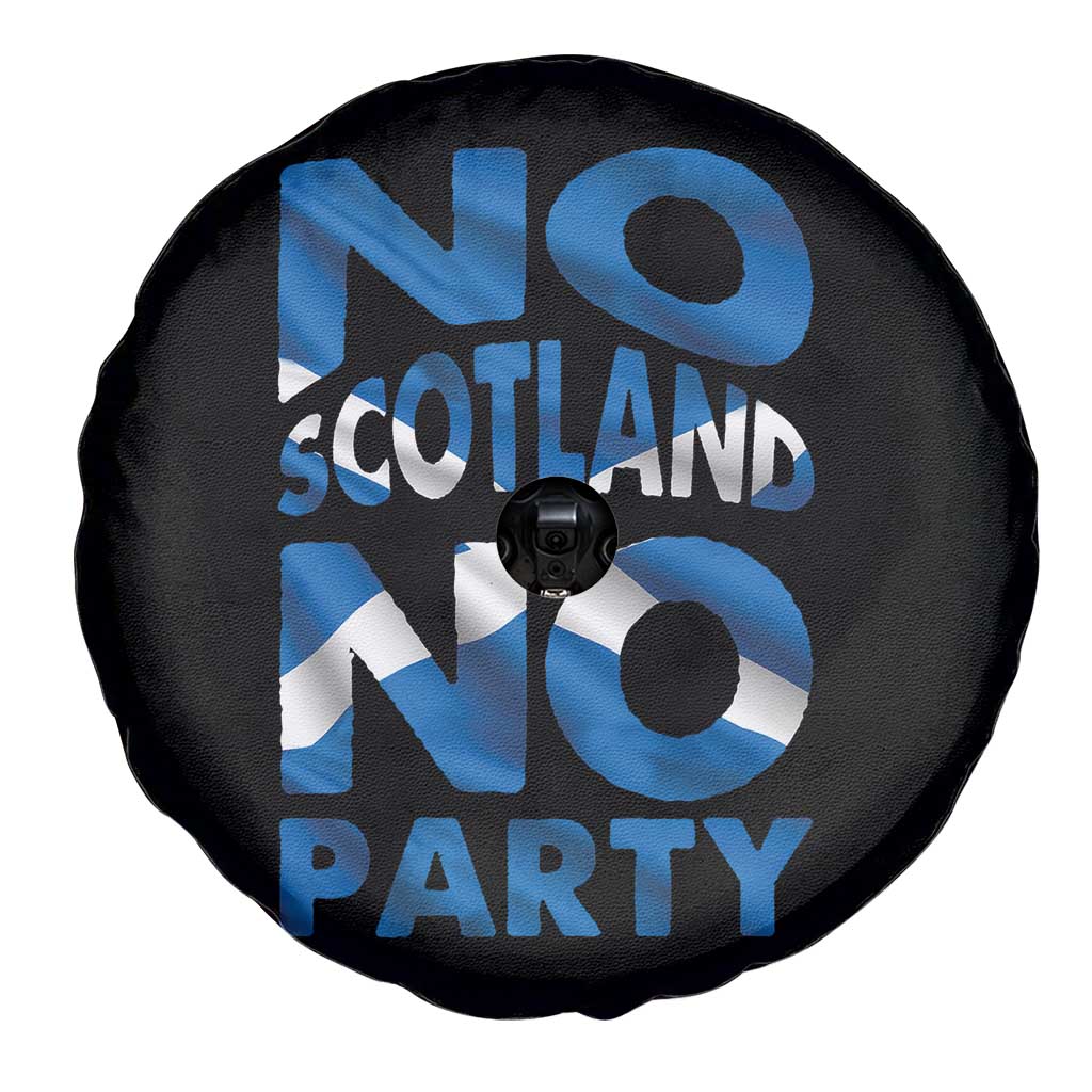 No Scotland No Party Scottish Spare Tire Cover Retro Scottish Banner Fan Scotland Flag