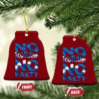 No Scotland No Party Scottish Ceramic Ornament Retro Scottish Banner Fan Scotland Flag