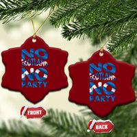 No Scotland No Party Scottish Ceramic Ornament Retro Scottish Banner Fan Scotland Flag