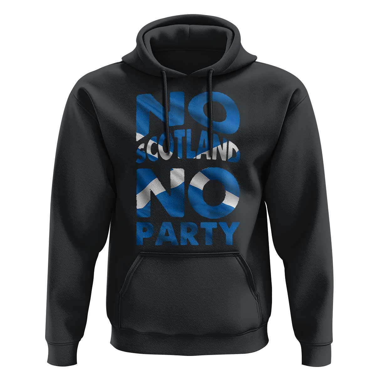 No Scotland No Party Scottish Hoodie Retro Scottish Banner Fan Scotland Flag
