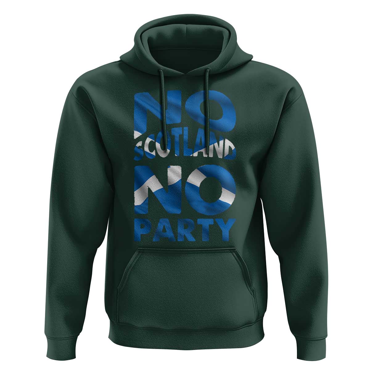 No Scotland No Party Scottish Hoodie Retro Scottish Banner Fan Scotland Flag