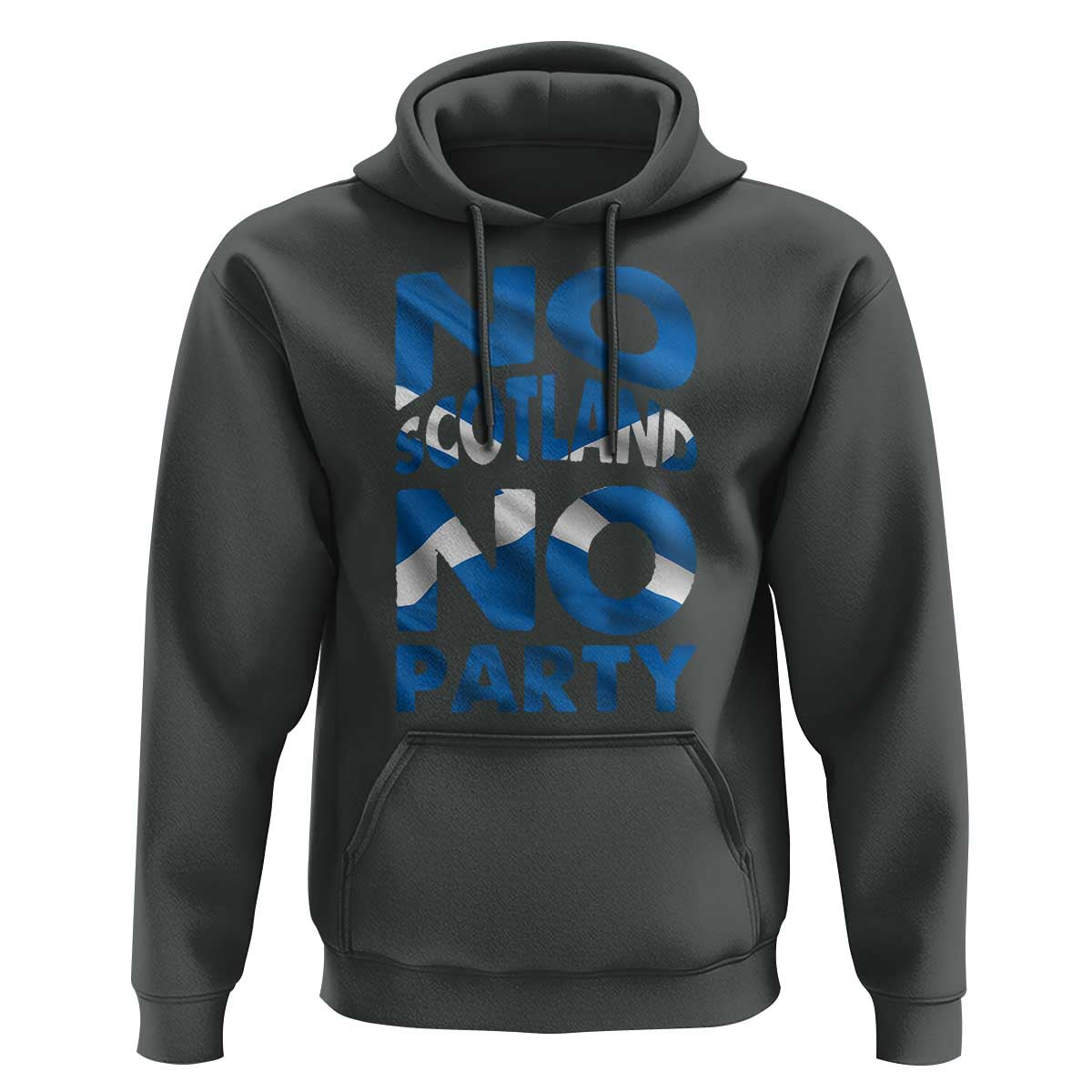 No Scotland No Party Scottish Hoodie Retro Scottish Banner Fan Scotland Flag