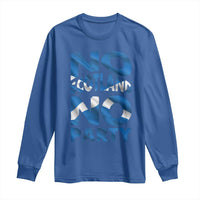 No Scotland No Party Scottish Long Sleeve Shirt Retro Scottish Banner Fan Scotland Flag