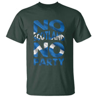 No Scotland No Party Scottish T Shirt Retro Scottish Banner Fan Scotland Flag