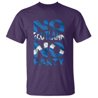 No Scotland No Party Scottish T Shirt Retro Scottish Banner Fan Scotland Flag