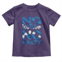 No Scotland No Party Scottish Toddler T Shirt Retro Scottish Banner Fan Scotland Flag