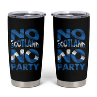 No Scotland No Party Scottish Tumbler Cup Retro Scottish Banner Fan Scotland Flag