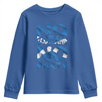 No Scotland No Party Scottish Youth Sweatshirt Retro Scottish Banner Fan Scotland Flag