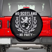 No Scotland No Party Scottish Flag Spare Tire Cover Retro Scotland Rampant Lion